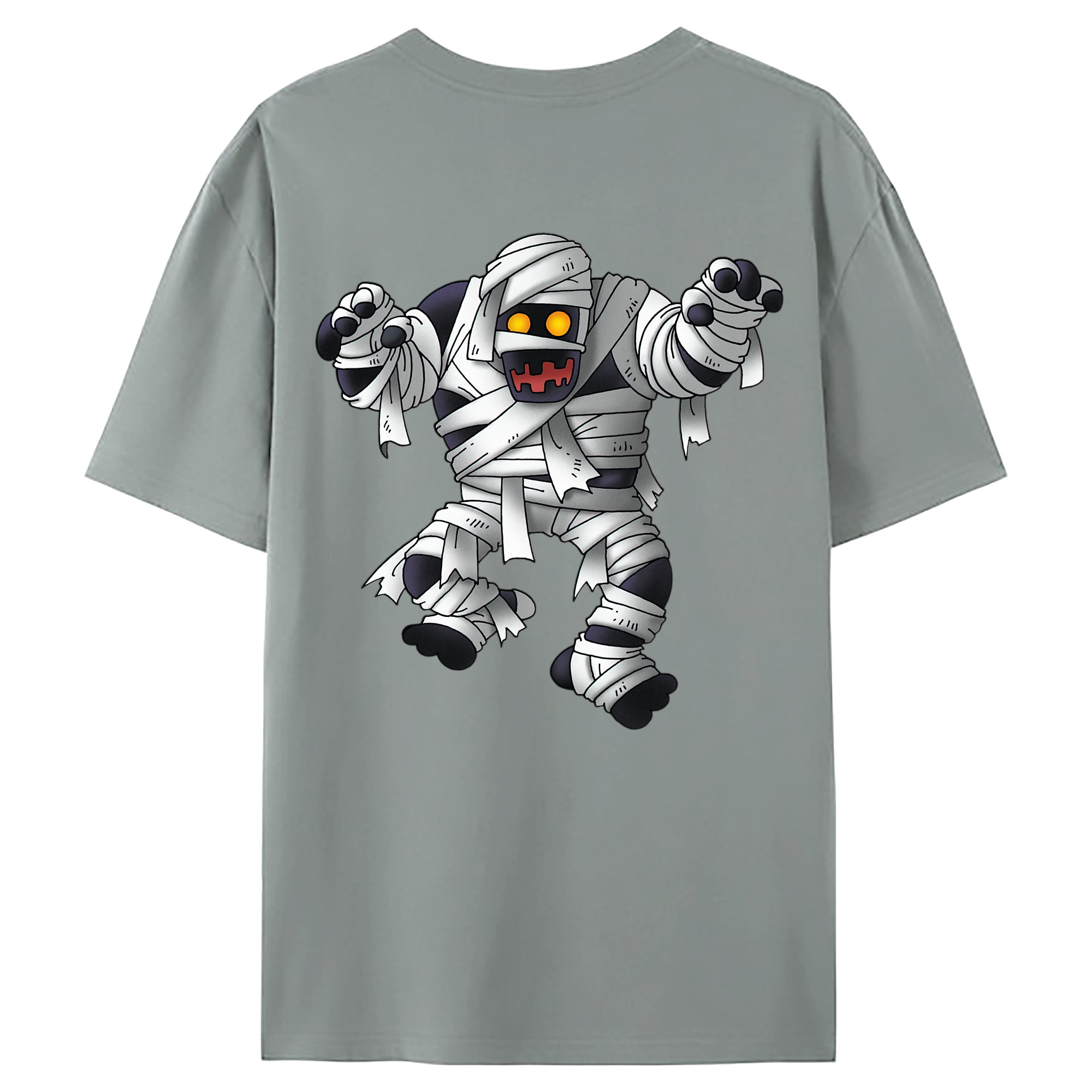 （画像用） ドラゴンクエスト Doragon Kuesuto Dragon Quest 綿100％ メンズ半袖Tシャツ（バックプリント） 通気性